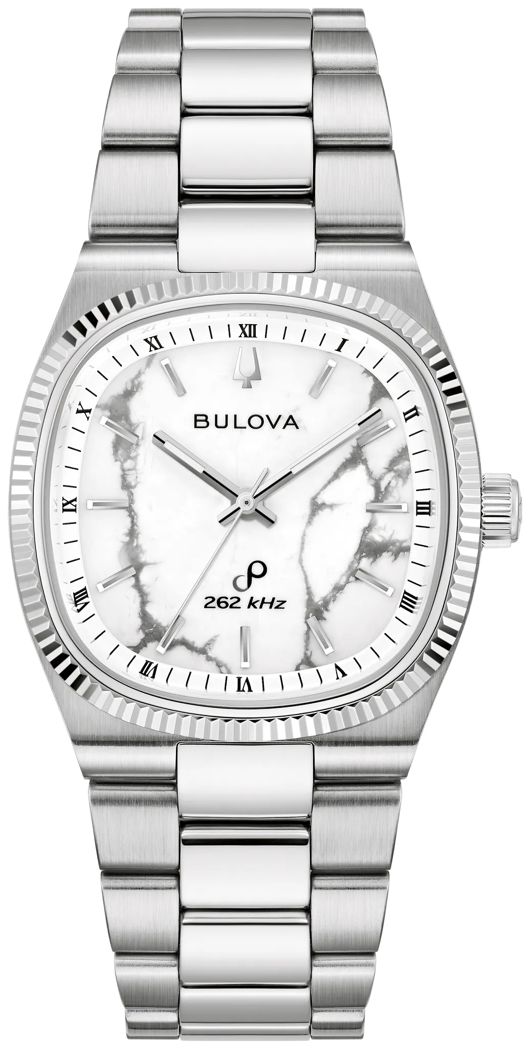 White Dial Stainless Steel Bracelet Super Seville 96A344 | Bulova